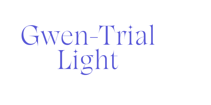 Gwen-Trial Light Font Download