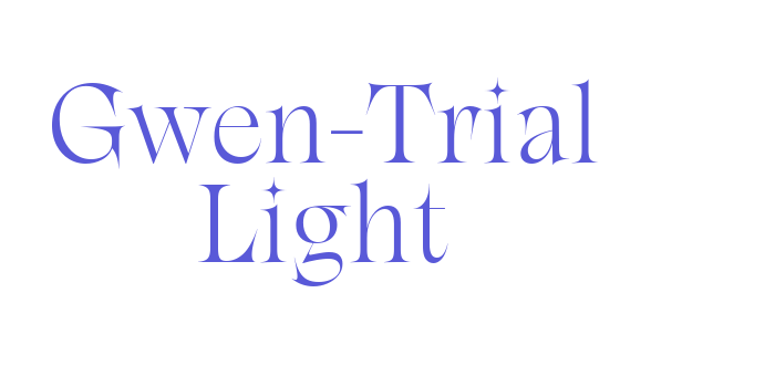 Gwen-Trial Light Font