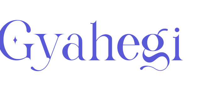 Gyahegi Font