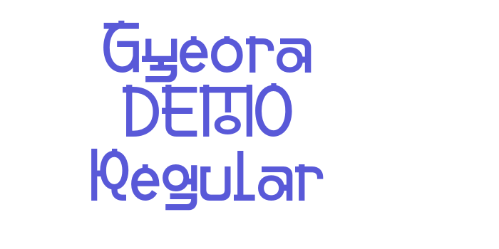 Gyeora DEMO Regular Font