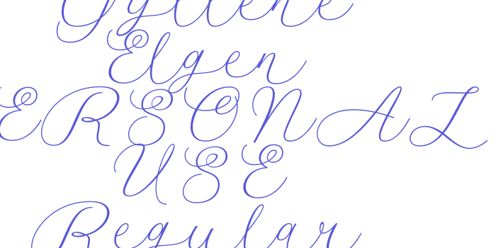 Gyllene Elgen PERSONAL USE Regular Font Download