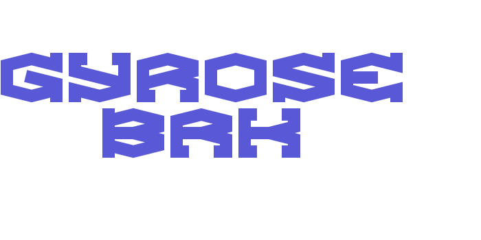 Gyrose BRK Font Download