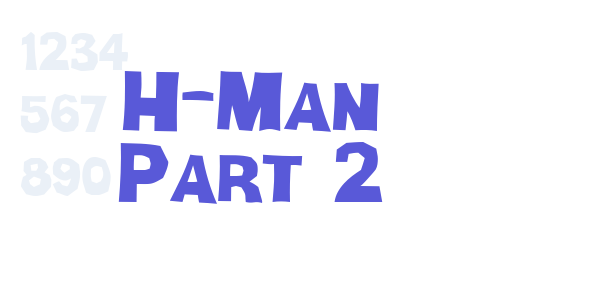 H-Man Part 2 font