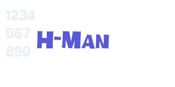 H-Man font