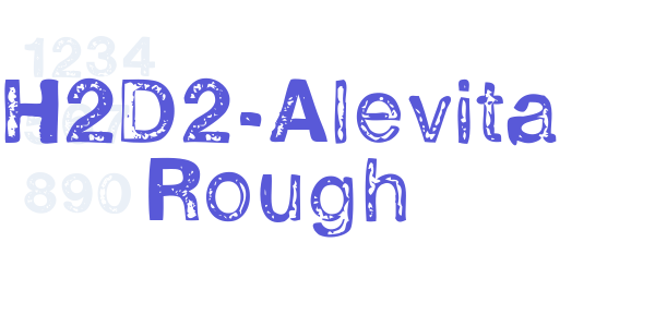 H2D2-Alevita Rough font free