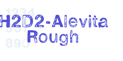 H2D2-Alevita Rough-font-download