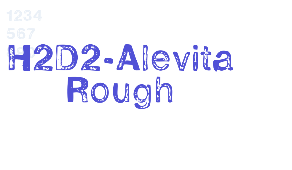 H2D2-Alevita Rough-font-download