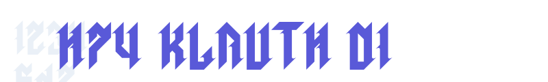 H74 Klauth 01 font