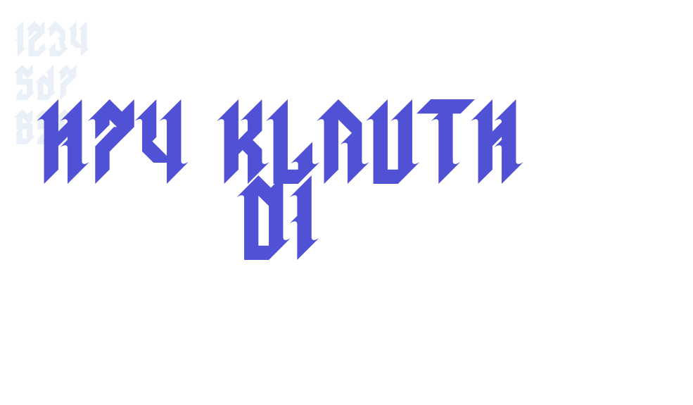 H74 Klauth 01-font-download