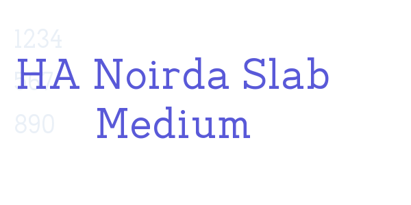 HA Noirda Slab Medium font free