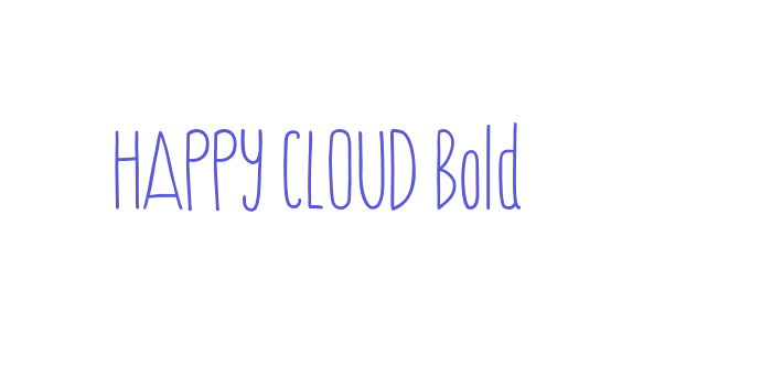 HAPPY CLOUD Bold Font Download