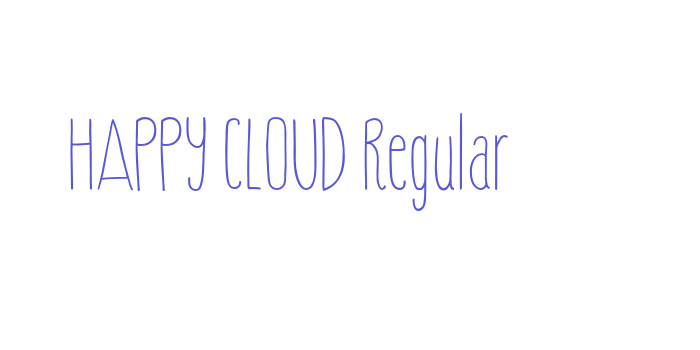 HAPPY CLOUD Regular Font Download