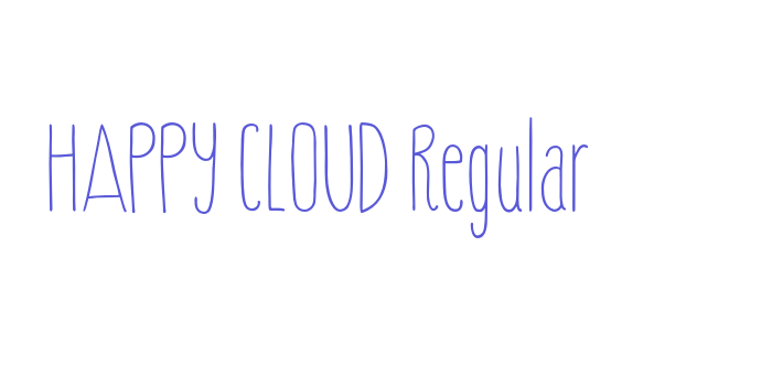 HAPPY CLOUD Regular Font