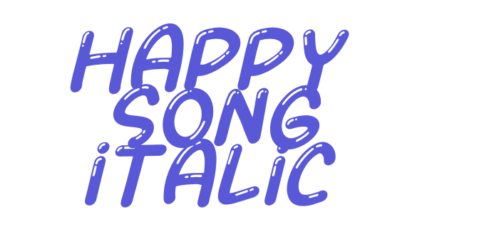 HAPPY SONG Italic Font Download