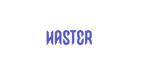 HASTER Font Download