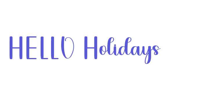 HELLO Holidays Font Download