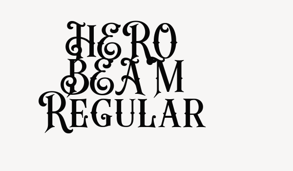 HERO BEAM Regular Font