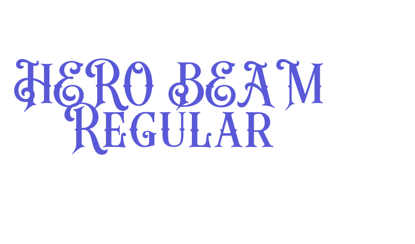 HERO BEAM Regular Font