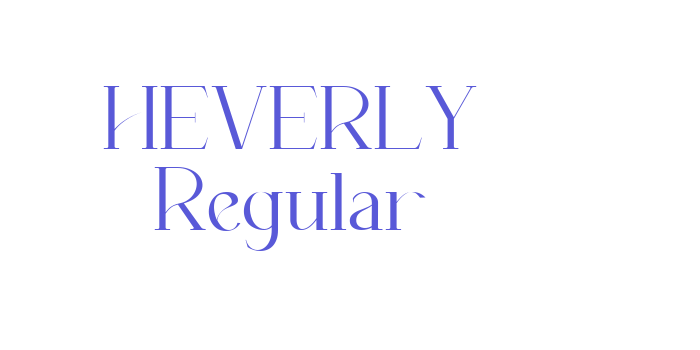 HEVERLY Regular Font Download