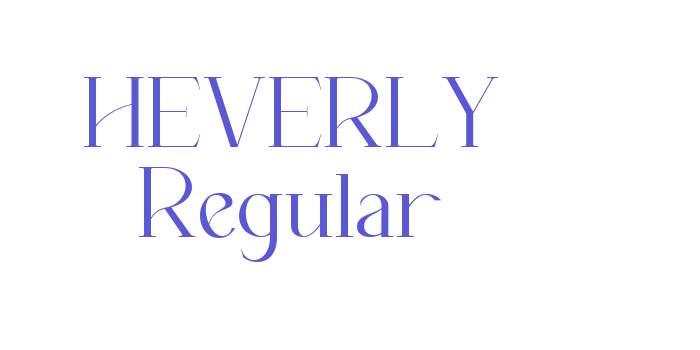 HEVERLY Regular Font