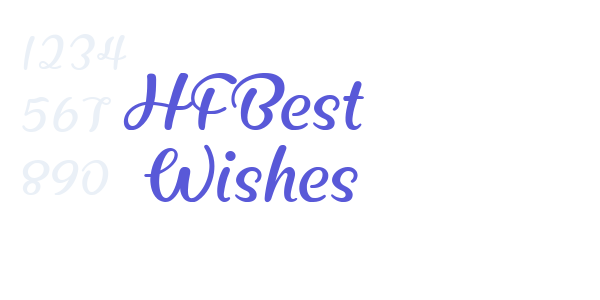 HFBest Wishes font free