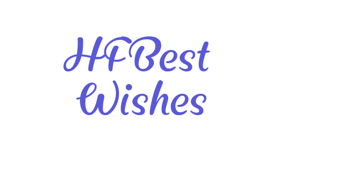 HFBest Wishes Font