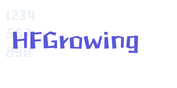 HFGrowing font free