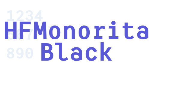 HFMonorita Black font free