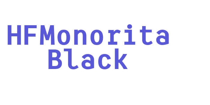 HFMonorita Black Font Download