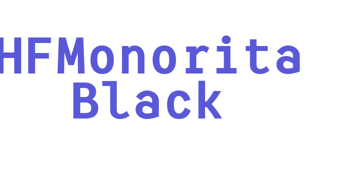 HFMonorita Black Font