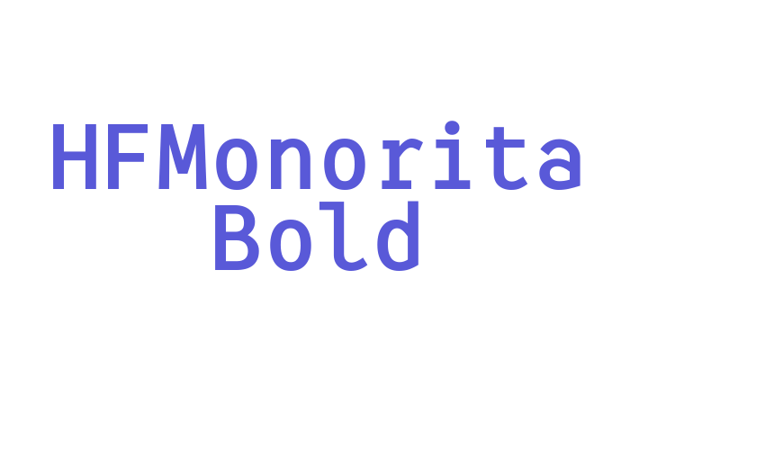 HFMonorita Bold Font Download