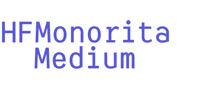 HFMonorita Medium Font