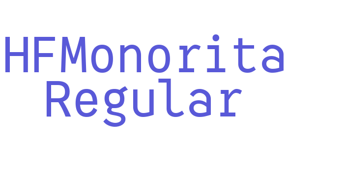 HFMonorita Regular Font