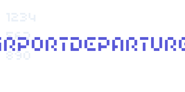 HIAIRPORTDEPARTURE font free