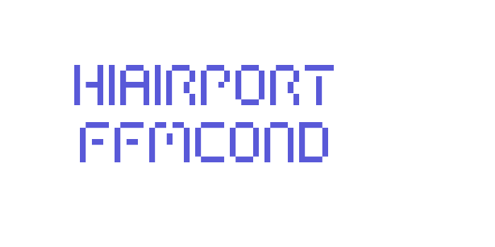 HIAIRPORT FFMCOND Font Download