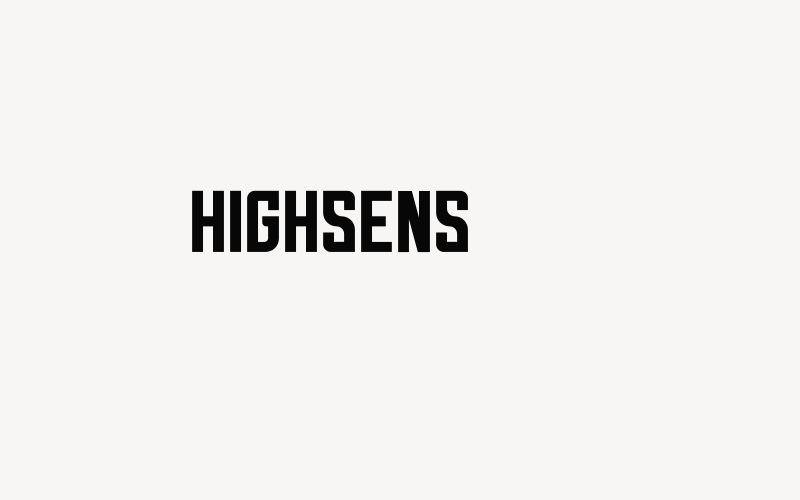 HIGHSENS Font