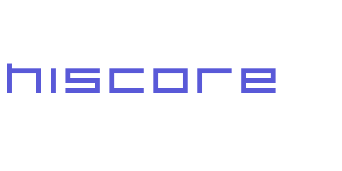 HISCORE Font Download