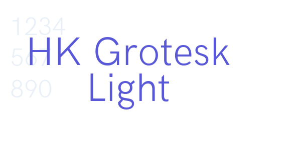 HK Grotesk Light font free