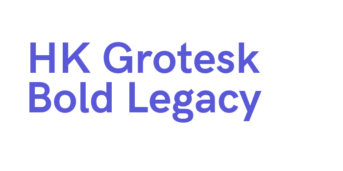 HK Grotesk Bold Legacy Font Download