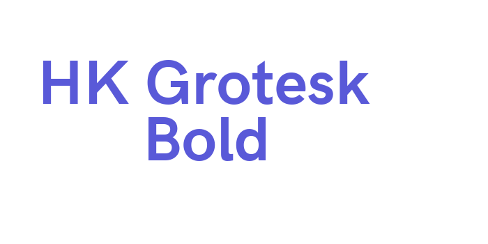 HK Grotesk Bold Font Download