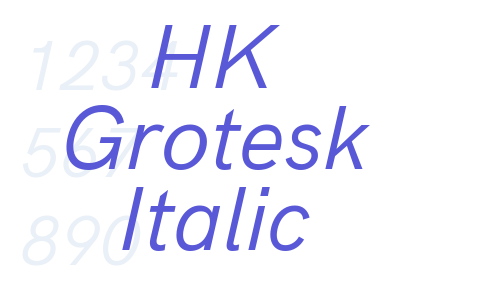 HK Grotesk Italic Font