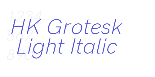HK Grotesk Light Italic-font-download