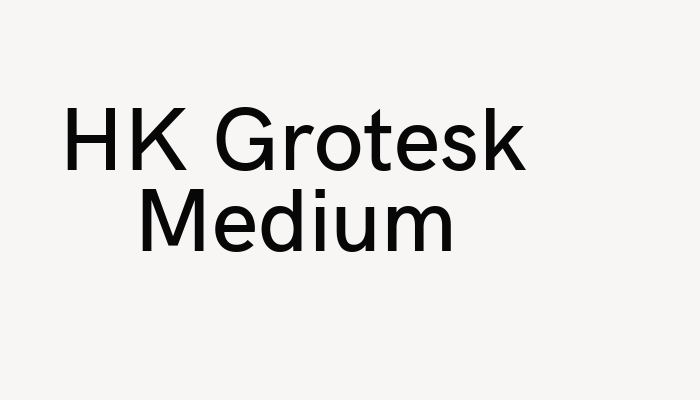 HK Grotesk Medium font download