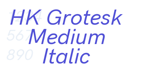 HK Grotesk Medium Italic-font-download