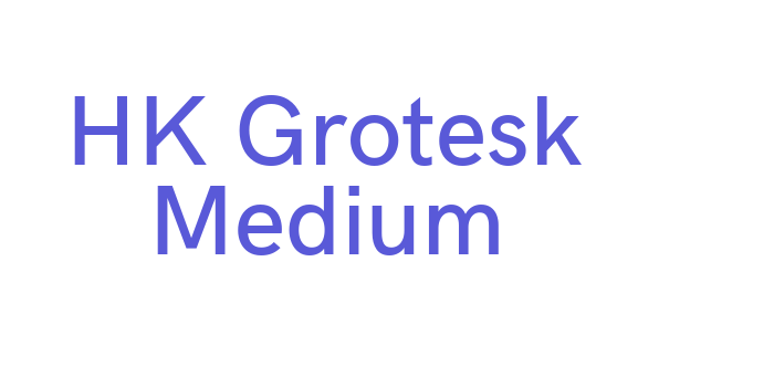 HK Grotesk Medium Font Download