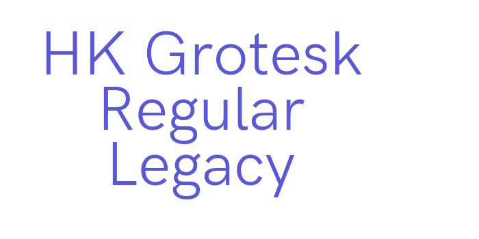 HK Grotesk Regular Legacy Font Download