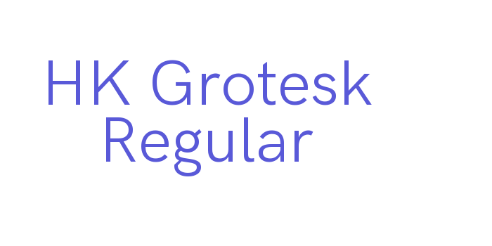 HK Grotesk Regular Font Download