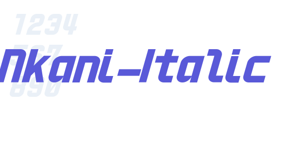 HNkani-Italic font free