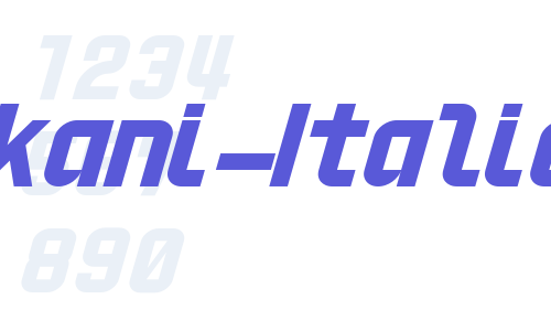 HNkani-Italic Font