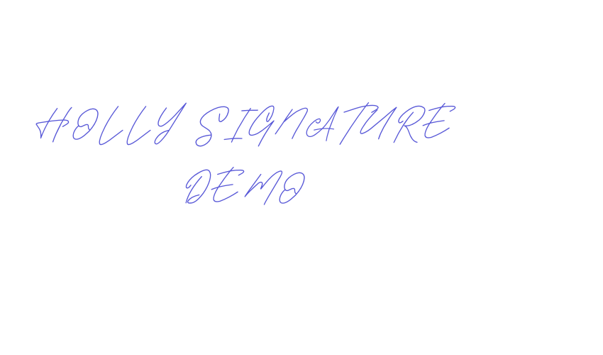 HOLLY SIGNATURE DEMO Font Download